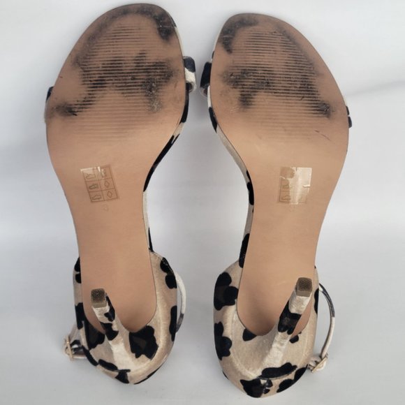 ASOS Leopard Pony Peep Toe Sandals in Size 8 - Picture 10 of 10